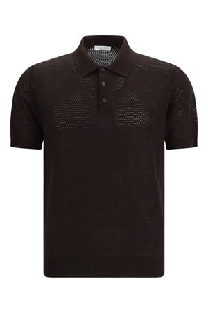 Polo in puro cotone marrone ROBERTO COLLINA | 261MYA1322408